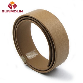Silicone coated webbing leather strap for belt